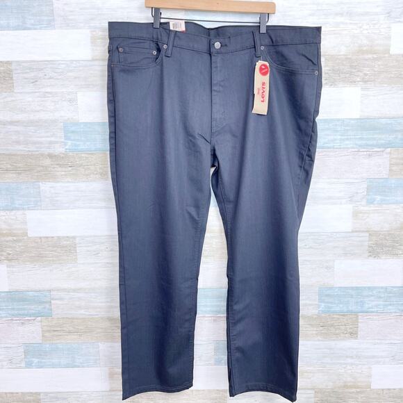 Levis 541 Big & Tall Athletic Fit Jeans Gray Tapered Stretch Denim Mens 46x30 - Picture 1 of 7